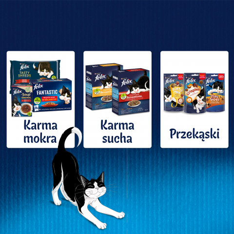 Felix Fantastic Kaninchen, Lamm - Nassfutter für Katzen 340 g (4x 85 g) - Fotogalerie 5