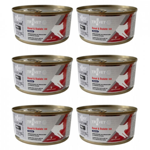 TROVET Renal & Oxalate RID Huhn – Nassfutter für Katzen – 6×100 g - Fotogalerie 1