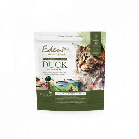 EDEN Ente und Sardine - Trockenfutter für Katzen - 1,5 kg - Fotogalerie 1