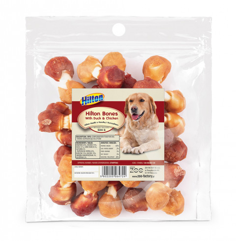 HILTON Bones with duck and chicken - hundekauartikel - 500g - Fotogalerie 1
