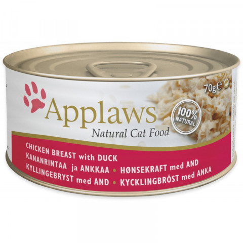 APPLAWS Natural Cat Food Chicken breast with duck - Nassfutter für Katzen - 70g - Fotogalerie 1