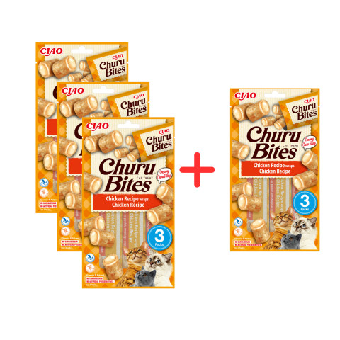 CIAO Churu Bites Chicken Recipe wraps Chicken Katze Leckerli Huhn 10 g - Fotogalerie 1