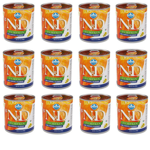 FARMINA N&D Dog Lamb&Pumpkin Adult – Nassfutter für Hunde – 12x285 g - Fotogalerie 1