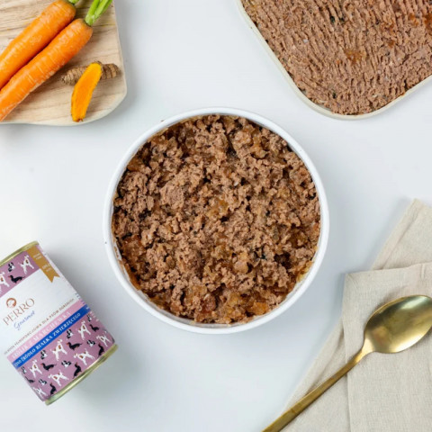 PERRO Gourmet Monoprotein Rabbit with carrot - Nassfutter für Hunde - 800g - Fotogalerie 3