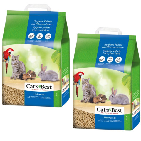 CAT'S BEST Universal – Holz-Katzenstreu – 2x20l - Fotogalerie 1