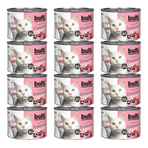 BULTI Rich in beef - nassfutter für Katzen - 12x200g - Fotogalerie 1