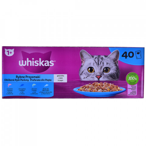 WHISKAS Fish Favourites in jelly - Nassfutter für Katzen - 40x85 g - Fotogalerie 4