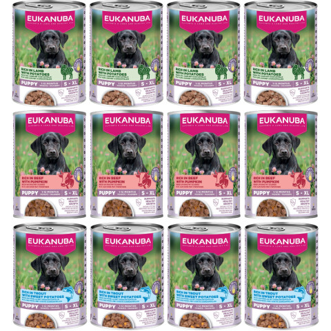 EUKANUBA Life Care Puppy MIX Sorten - Nassfutter für Hunde - 12x400g - Fotogalerie 1