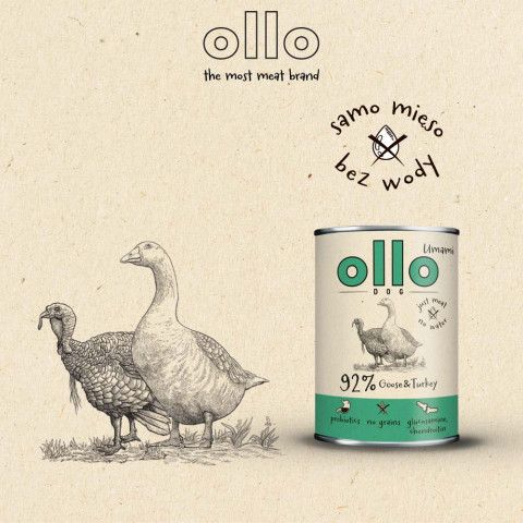 OLLO Umami Goose and turkey - Nassfutter für Hunde - 400g - Fotogalerie 5