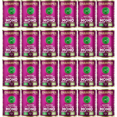 CHAMPER Gastro Monoprotein Lamm – Nassfutter für Hunde – 24×400 g - Fotogalerie 1