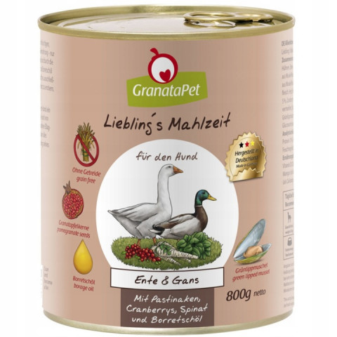 GRANATAPET Liebling's Mahlzeit MIX 10 GESCHMÄCKER - Nassfutter für Hunde - 12x800g - Fotogalerie 9
