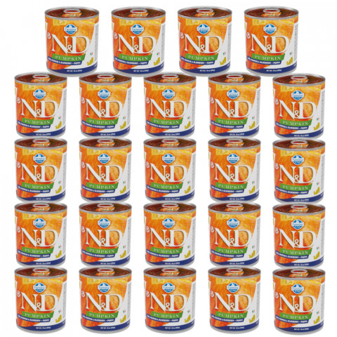 FARMINA N&D Pumpkin Dog Lamb, Pumpkin, Blueberry Puppy – Nassfutter für Welpen – 24x285g - Fotogalerie 1