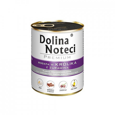 DOLINA NOTECI Premium Rich in rabbit with cranberries - Nassfutter für Hunde - 800 g - Fotogalerie 1