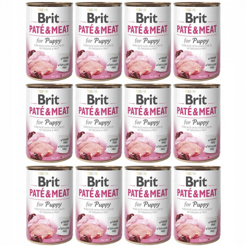 BRIT Paté & Meat Puppy Huhn - Nassfutter für Hunde - 12x400g - Fotogalerie 1