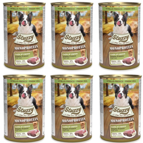 STUZZY Monoprotein Kalb – Nassfutter für Hunde – 6x400g - Fotogalerie 1