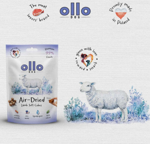 OLLO Air Dried Training Lamb Cubes - leckerli für hunde - 80g - Fotogalerie 2