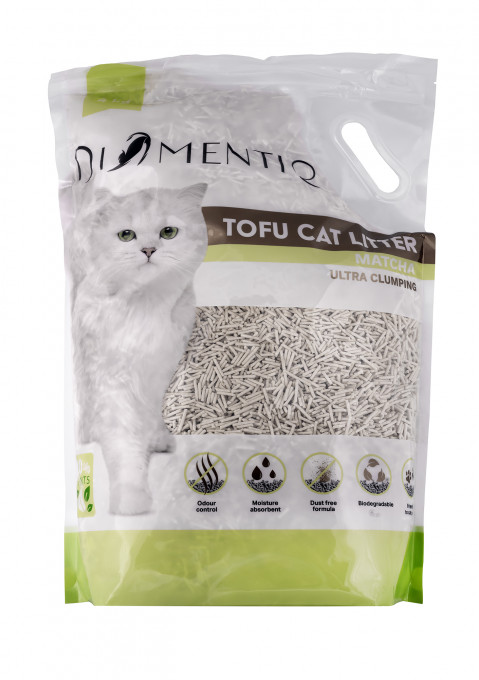 DIAMENTIQ Tofu Matcha Ultra clumping - pflanzliche streu - 4kg - Fotogalerie 5