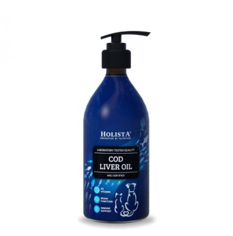 HOLISTA Cod liver oil - nahrungsergänzungsmittel für hunde und katzen - 500ml - Fotogalerie 1