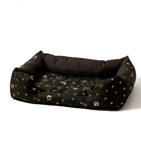 GO GIFT Hundebett L - braun - 65x45x15 cm - Fotogalerie 6