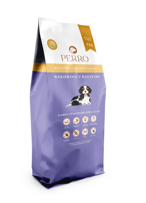 PERRO Junior Beef with sweet potatoes - trockenfutter für Hunde - 1kg - Fotogalerie 1