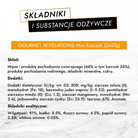PURINA Gourmet Revelations Mousse with chicken in sauce - nassfutter für Katzen - 2x57g - Fotogalerie 5