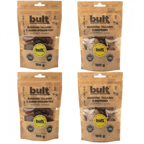 BULT Getrocknete Scheiben MIX aus 2 Geschmacksrichtungen – Hundesnack – 4x100g - Fotogalerie 1