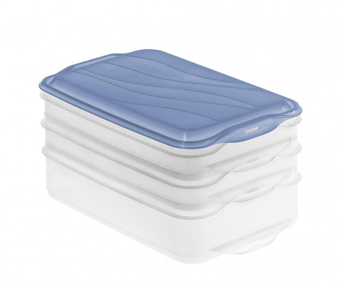 ROTHO Rondo Horizon blue - behälter zur lebensmittelaufbewahrung - 2 x 0,75l, 1 x 1,35l - Fotogalerie 1
