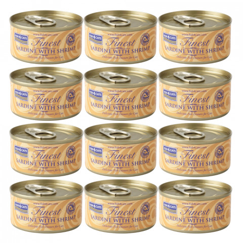 FISH4CATS Sardine with shrimp - nassfutter für Katzen - 12x70g - Fotogalerie 1