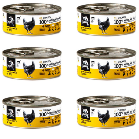 3COTY Chicken - nassfutter für Katzen - 6x80g - Fotogalerie 1