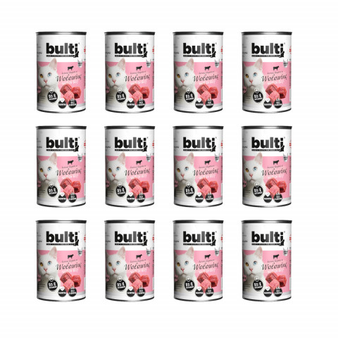 BULTI Rich in beef - nassfutter für Katzen - 12x400g - Fotogalerie 1