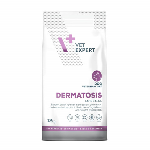 VET EXPERT Veterinary Diet Dermatosis Dog Lamb & Krill - Trockenfutter für Hunde - 12 kg - Fotogalerie 1