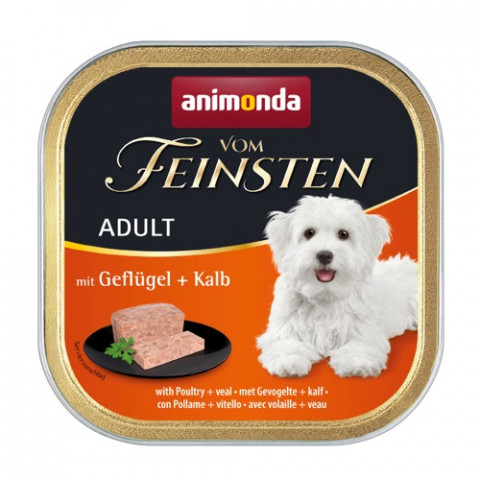 ANIMONDA Vom Feinsten Adult Poultry and veal - nassfutter für Hunde - 150g - Fotogalerie 1
