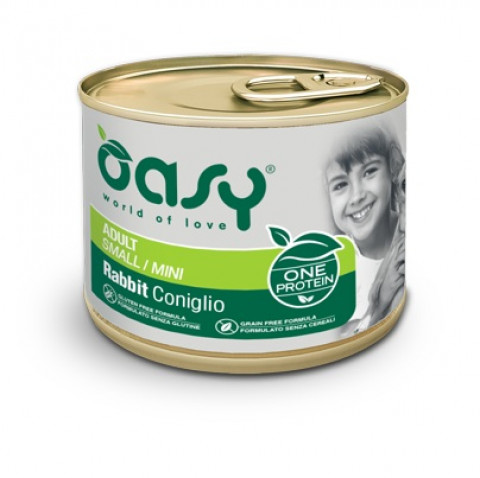OASY One Protein Adult Small/Mini Rabbit - Nassfutter für Hunde - 200g - Fotogalerie 1