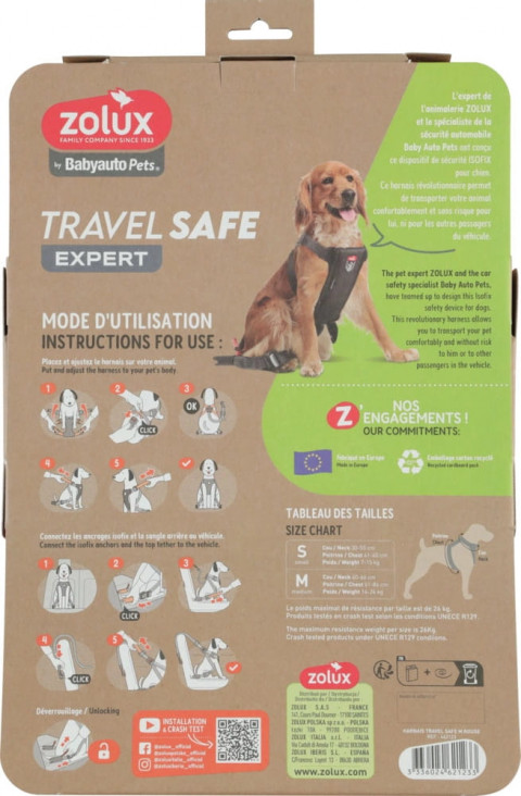 ZOLUX Travel Safe M red - geschirr für hunde - Fotogalerie 6