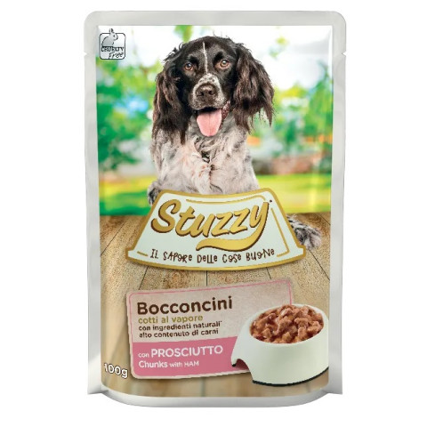 STUZZY Chunks with ham - nassfutter für Hunde - 100 g - Fotogalerie 1