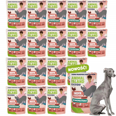 ANIMAL ISLAND Everyday Monoprotein Turkey - Nassfutter für Hunde - 18x300g - Fotogalerie 1