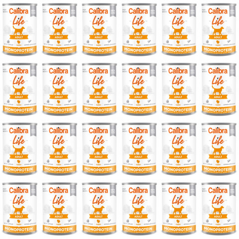 CALIBRA Dog Life Adult Pute mit Äpfeln - Nassfutter für Hunde - 24x400g - Fotogalerie 1