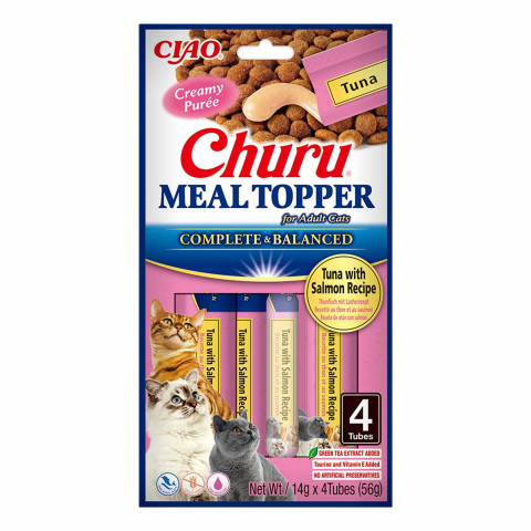 INABA Churu Meal Topper Tuna with salmon - Katze behandeln - 4 x 14g - Fotogalerie 1