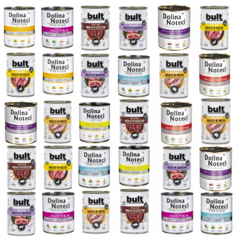 DOLINA NOTECI Premium GESCHMACKS-MIX + BULT GESCHMACKS-MIX - Nassfutter für Hunde - 30x800g - Fotogalerie 1