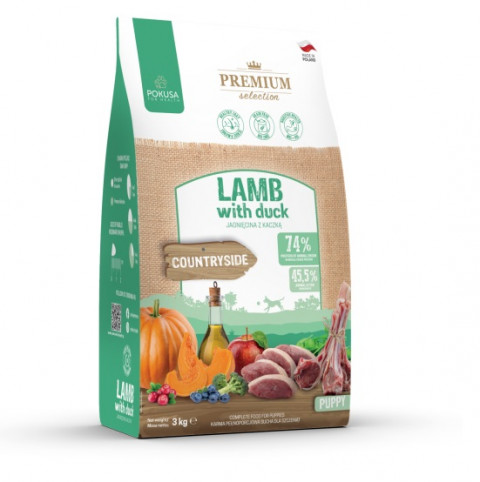 POKUSA Premium Selection Puppy Lamb with duck - trockenfutter für Hunde - 3kg - Fotogalerie 1