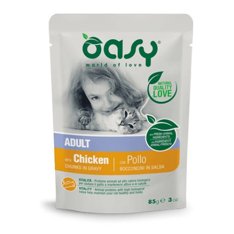 OASY Chunks in gravy Chicken - nassfutter für Katzen - 85g - Fotogalerie 1