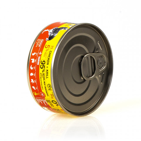 3COTY Chicken with krill For kittens - nassfutter für Katzen - 24x80g - Fotogalerie 4