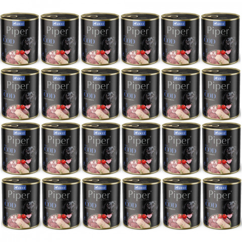 DOLINA NOTECI Piper Animals mit Kabeljau und Tomate - Nassfutter für Hunde - 24x800g - Fotogalerie 1