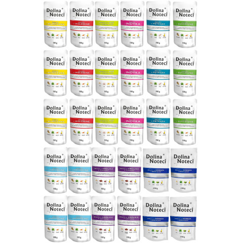 DOLINA NOTECI Premium MIX Geschmacksrichtungen - Nassfutter für Hunde - 30x150 g - Fotogalerie 1