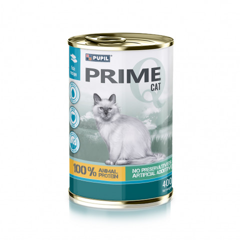 PUPIL Prime Rich in salmon with trout - nassfutter für Katzen - 400g - Fotogalerie 1