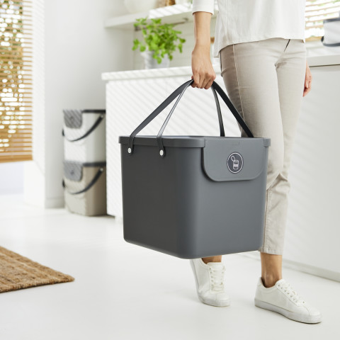 ROTHO Albula Anthracite - behälter zur abfalltrennung - 40l - Fotogalerie 5
