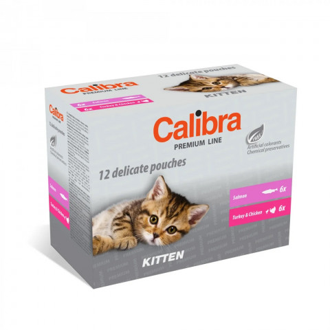 CALIBRA Cat Premium Kitten Pouches multipack - nassfutter für Katzen - 12x100g - Fotogalerie 1