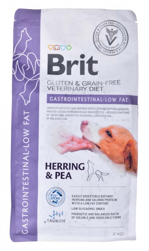 BRIT Grain Free Vet Diets Dog Gastrointestinal Low Fat - Trockenfutter für Hunde - 2 kg - Fotogalerie 1