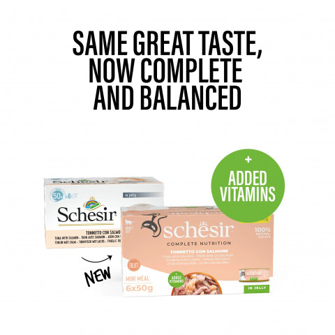 SCHESIR Thunfisch mit Lachs in Gelee – Nassfutter für Katzen – 6x50 - Fotogalerie 2