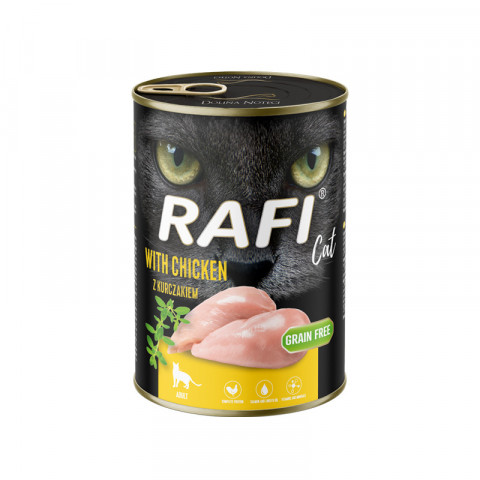 RAFI Cat Adult with chicken - nassfutter für Katzen - 400g - Fotogalerie 1